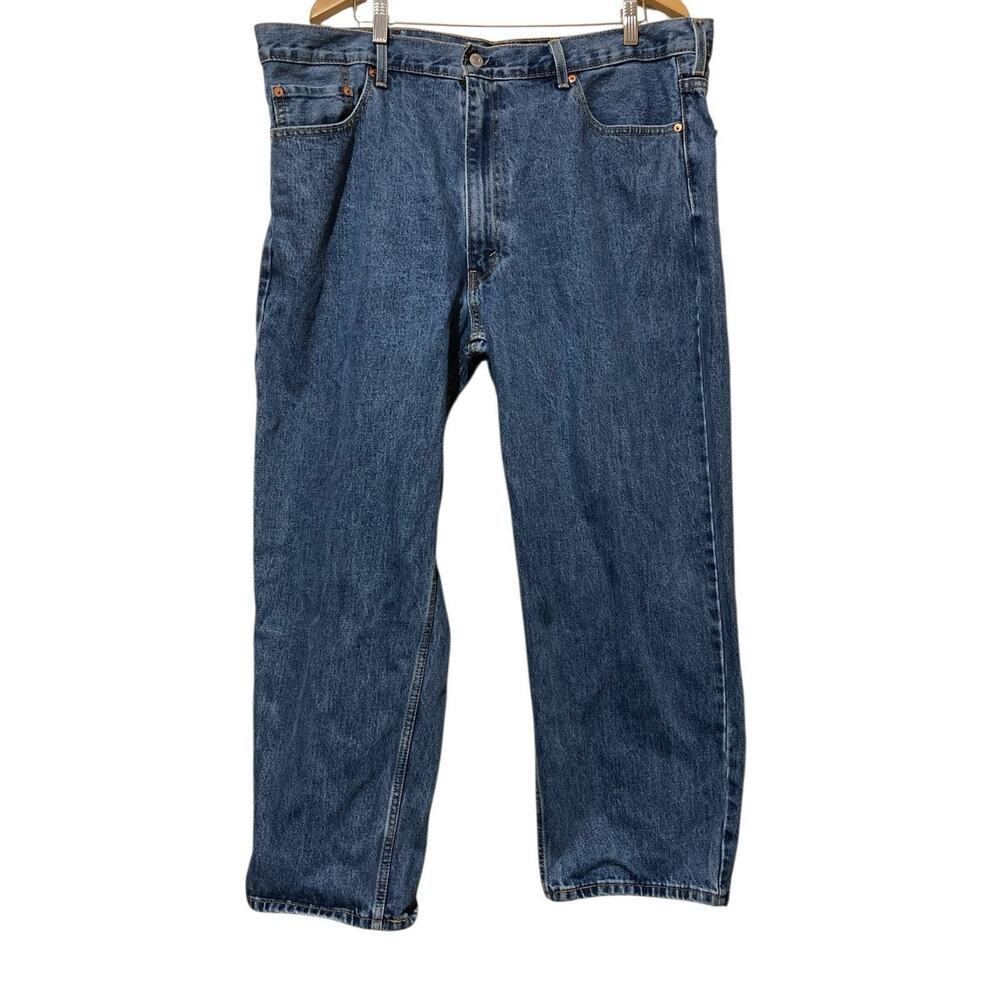 Levis 550 Jeans Men's 44x29 Blue Denim Relaxed Fit Straight Leg Medium‎ Wash